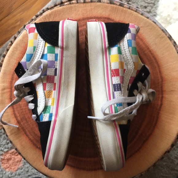 Vans Other - Kids rainbow checkered Vans